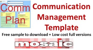 Communication management template